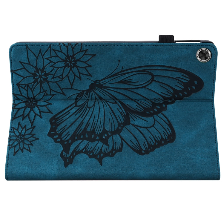 For Lenovo Tab M10 Plus 10.6 3rd Gen 2022 Big Butterfly Embossed Leather Tablet Case(Blue) - free shipping - PMC TechLife - Order now!