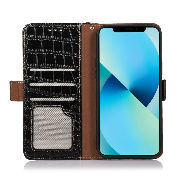 For Nokia C200 Crocodile Top Layer Cowhide Leather Phone Case(Black) - free shipping - PMC TechLife - Order now!