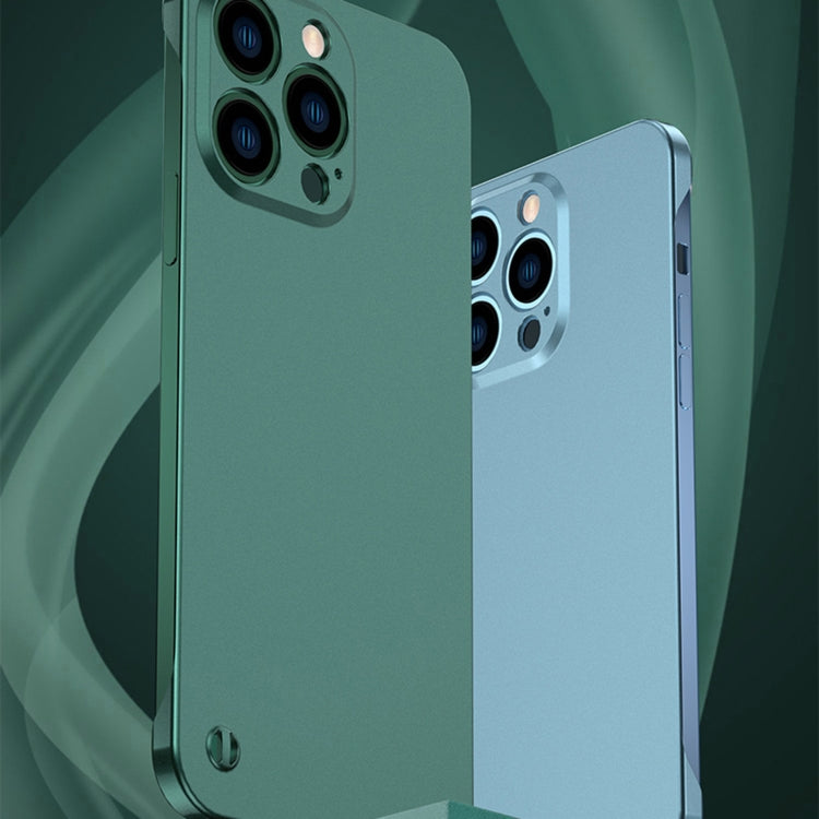 For iPhone 12 Pro Electroplating Frosted Frameless Phone Case(Green) - iPhone 12 / 12 Pro Cases by PMC Jewellery | Online Shopping South Africa | PMC Jewellery | Buy Now Pay Later Mobicred