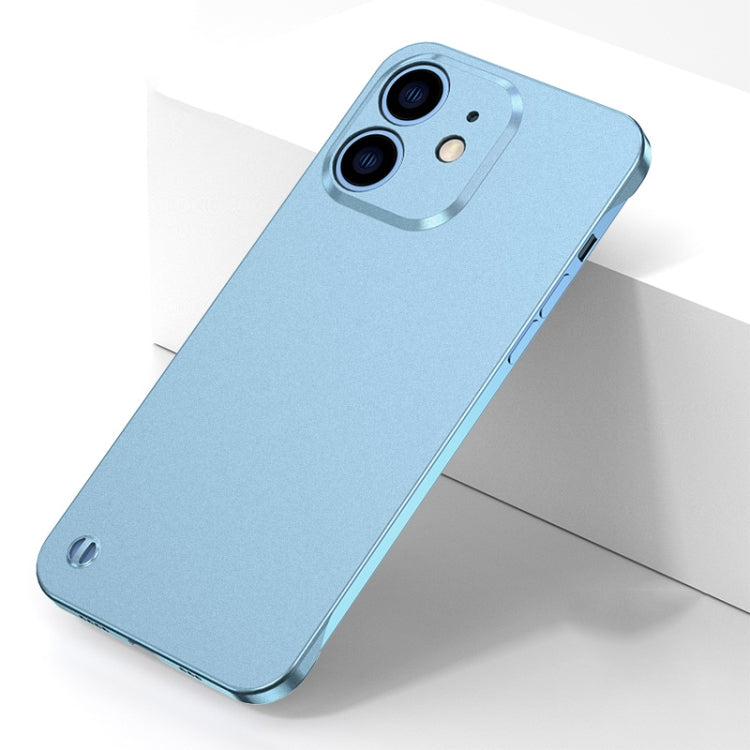 For iPhone 11 Electroplating Frosted Frameless Phone Case (Light Blue) - iPhone 11 Cases by PMC Jewellery | Online Shopping South Africa | PMC Jewellery | Buy Now Pay Later Mobicred