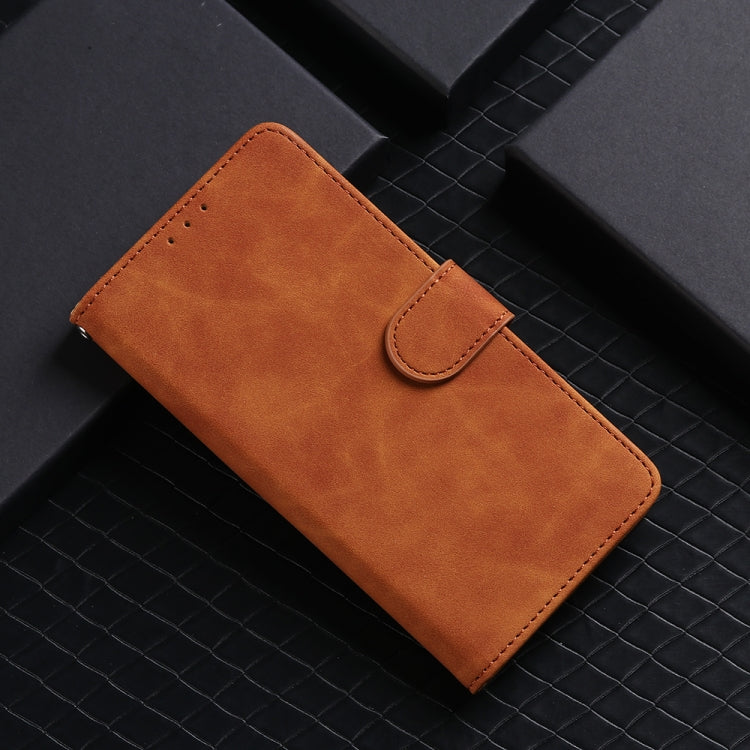 For Blackview A50 Skin Feel Magnetic Flip Leather Phone Case(Brown) - More Brand by PMC TechLife | Online Shopping South Africa | PMC TechLife | Buy Now Pay Later Mobicred