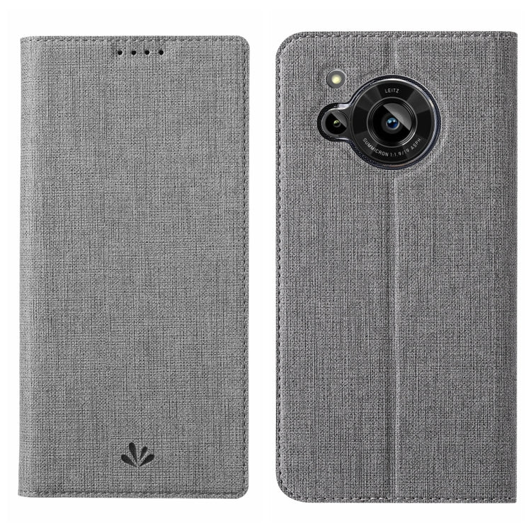 For Sharp Aquos R7 ViLi DMX Series Shockproof TPU + PU Leather Magnetic Attraction Horizontal Flip Case(Grey) - More Brand by ViLi | Online Shopping South Africa | PMC Jewellery | Buy Now Pay Later Mobicred