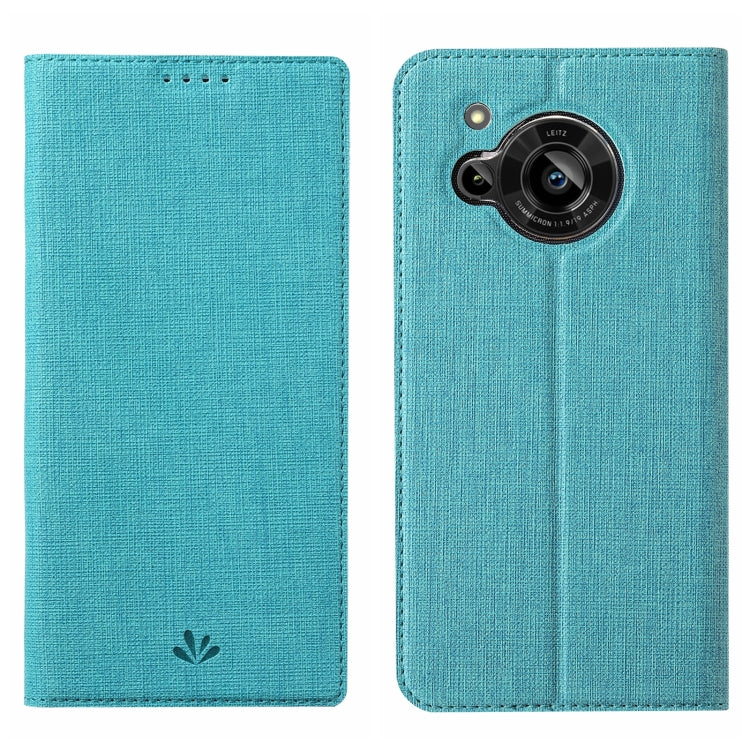 For Sharp Aquos R7 ViLi DMX Series Shockproof TPU + PU Leather Magnetic Attraction Horizontal Flip Case(Blue) - More Brand by ViLi | Online Shopping South Africa | PMC Jewellery | Buy Now Pay Later Mobicred