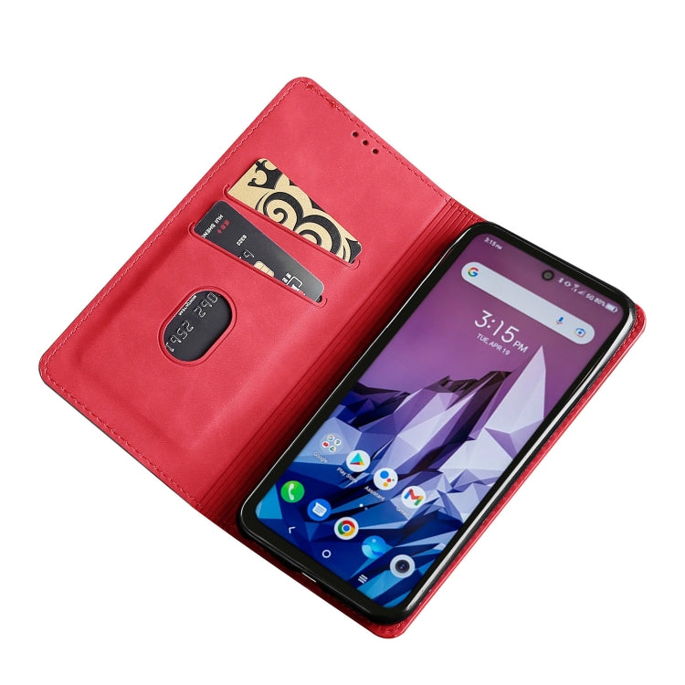 For Blackview A95 Skin Feel Magnetic Horizontal Flip Leather Phone Case(Red) - More Brand by PMC Jewellery | Online Shopping South Africa | PMC Jewellery | Buy Now Pay Later Mobicred