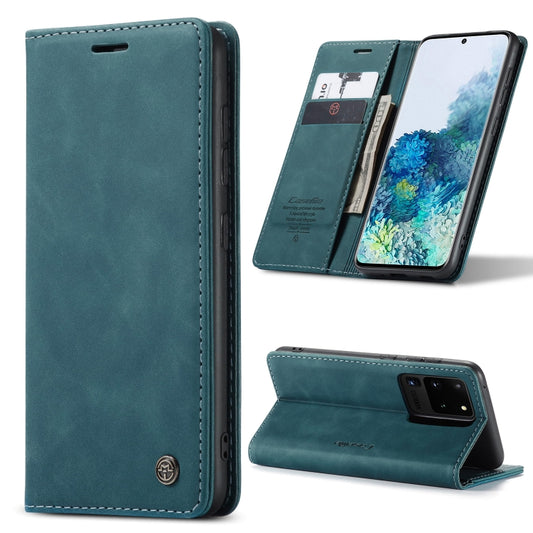 For Galaxy S20 Ultra CaseMe Multifunctional Horizontal Flip Leather Case, with Card Slot & Holder & Wallet(Blue) - Galaxy Phone Cases by CaseMe | Online Shopping South Africa | PMC Jewellery | Buy Now Pay Later Mobicred