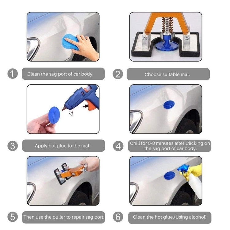 D6 44 in 1 Car Paintless Dent Dings Repair Lifter Tools Kit, Plug Type:EU Plug - Sheet Metal Tools by PMC TechLife | Online Shopping South Africa | PMC TechLife | Buy Now Pay Later Mobicred