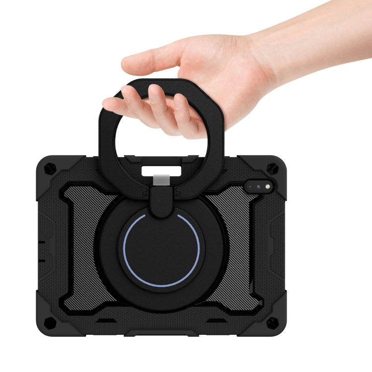 For Huawei Matepad Pro 10.8 Armor Contrast Color Silicone + PC Tablet Case(Black) - Huawei by PMC TechLife | Online Shopping South Africa | PMC TechLife | Buy Now Pay Later Mobicred