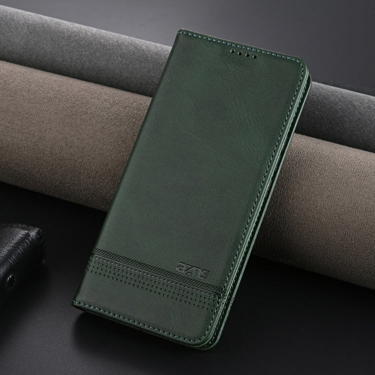 For vivo X100 Ultra AZNS Magnetic Calf Texture Leather Phone Case(Dark Green) - vivo Cases by AZNS | Online Shopping South Africa | PMC Jewellery | Buy Now Pay Later Mobicred