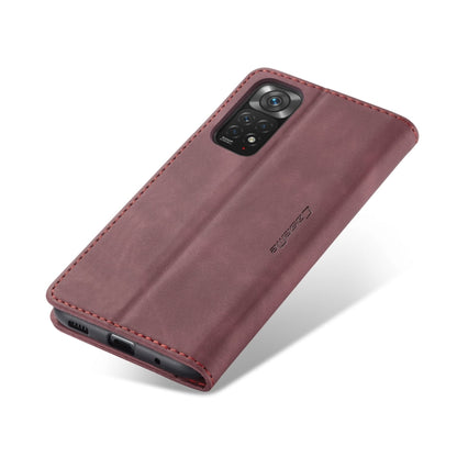 For Xiaomi Redmi Note 11 4G/Note 11S Global CaseMe 013 Multifunctional Horizontal Flip Leather Phone Case(Wine Red) - Xiaomi Cases by CaseMe | Online Shopping South Africa | PMC Jewellery | Buy Now Pay Later Mobicred