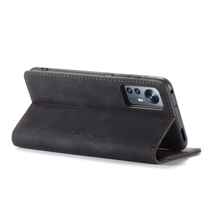 For Xiaomi 12/12X CaseMe 013 Multifunctional Horizontal Flip Leather Phone Case(Black) - Xiaomi Cases by CaseMe | Online Shopping South Africa | PMC Jewellery | Buy Now Pay Later Mobicred