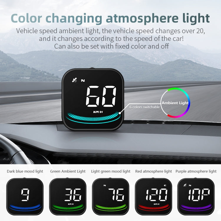 G4 Head Up Display Car Speedometer Smart Digital Alarm Reminder GPS HUD - Head Up Display System by PMC Jewellery | Online Shopping South Africa | PMC Jewellery | Buy Now Pay Later Mobicred