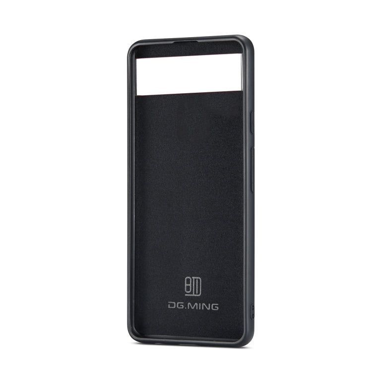 For Google Pixel 7 5G DG.MING M1 Series 3-Fold Multi Card Wallet + Magnetic Phone Case(Coffee) - Google Cases by DG.MING | Online Shopping South Africa | PMC TechLife | Buy Now Pay Later Mobicred