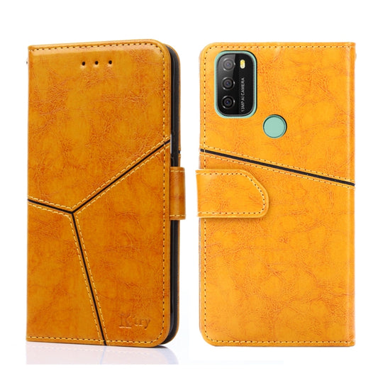 For Blackview A70 Geometric Stitching Horizontal Flip Leather Phone Case(Yellow) - More Brand by PMC Jewellery | Online Shopping South Africa | PMC Jewellery | Buy Now Pay Later Mobicred