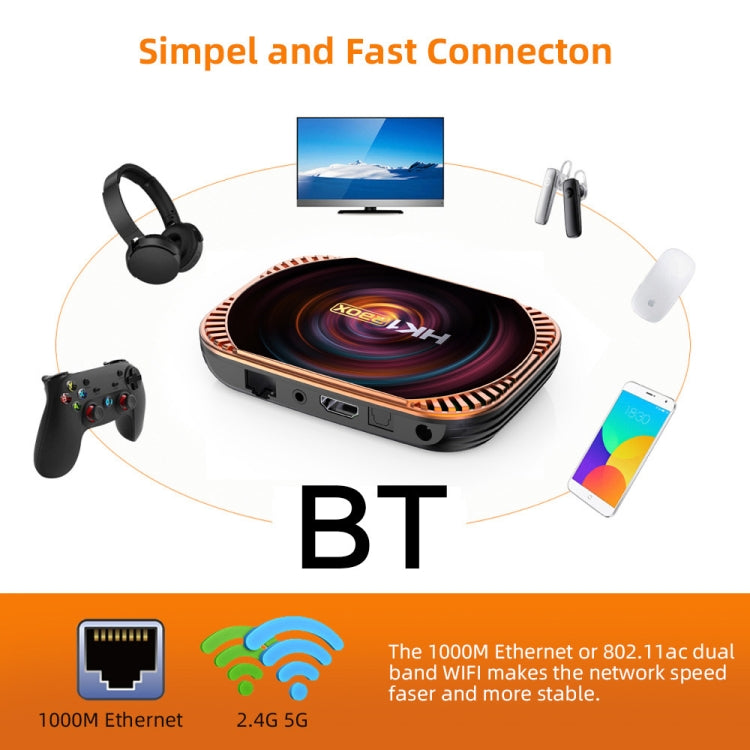 MECOOL HK1RBOX X4 4K TV Box, Android 11 Amlogic S905X4 CPU with RC 4GB+64GB(AU Plug) - free shipping - PMC TechLife - Order now!