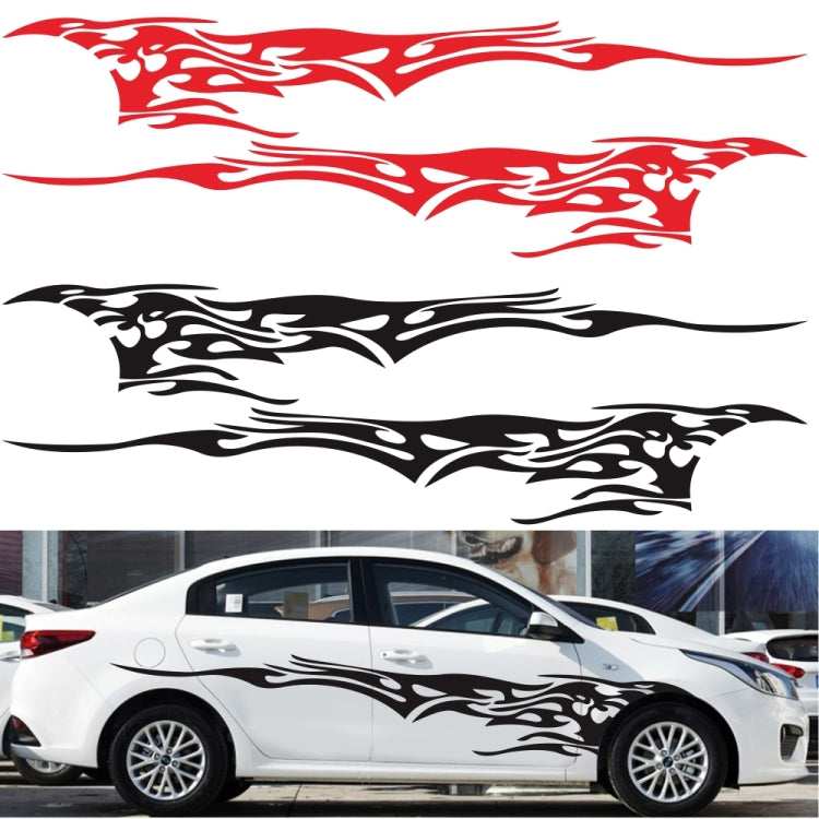 2 PCS/Set D-144 Fire Element Pattern Car Modified Decorative Sticker(Yellow) - Decorative Sticker by PMC TechLife | Online Shopping South Africa | PMC TechLife | Buy Now Pay Later Mobicred