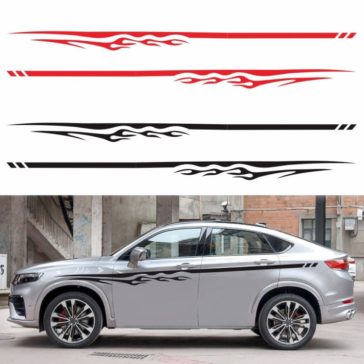 2 PCS/Set D-280 Flame Streak Pattern Car Modified Decorative Sticker(Yellow) - Decorative Sticker by PMC TechLife | Online Shopping South Africa | PMC TechLife | Buy Now Pay Later Mobicred