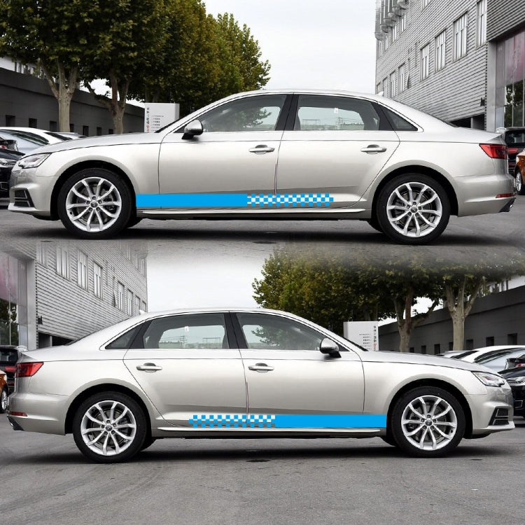 2 PCS/Set D-282 Waistline Pattern Car Modified Decorative Sticker(Blue) - Decorative Sticker by PMC Jewellery | Online Shopping South Africa | PMC Jewellery | Buy Now Pay Later Mobicred