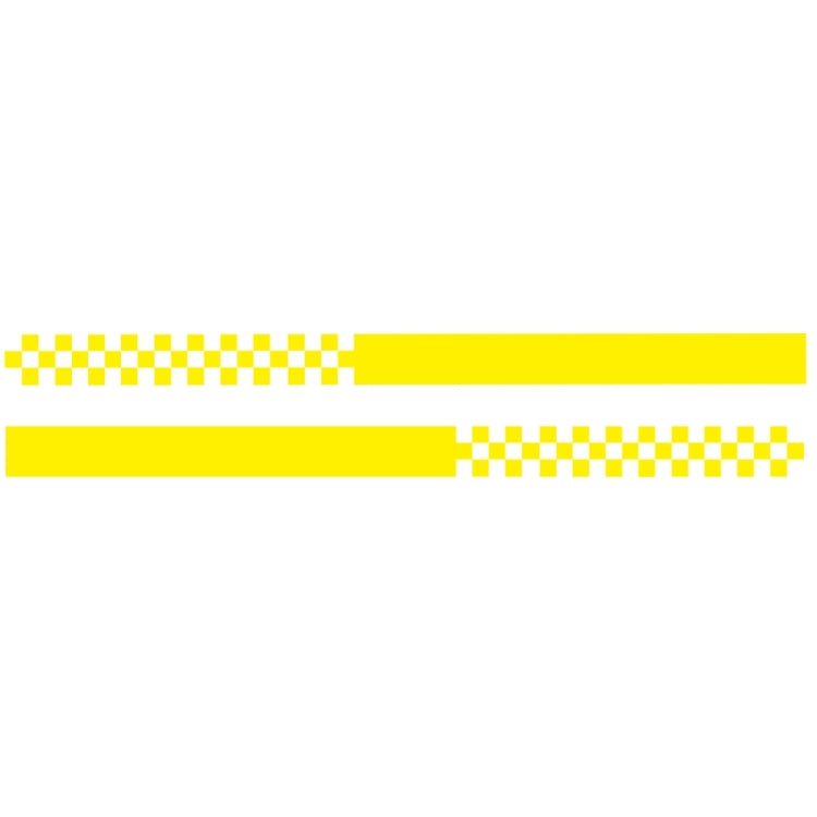 2 PCS/Set D-282 Waistline Pattern Car Modified Decorative Sticker(Yellow) - Decorative Sticker by PMC Jewellery | Online Shopping South Africa | PMC Jewellery | Buy Now Pay Later Mobicred
