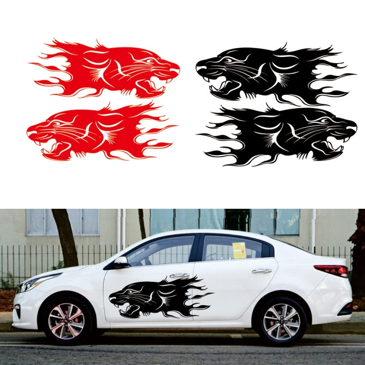 2 PCS/Set D-417 Lion Pattern Car Modified Decorative Sticker(Blue) - Decorative Sticker by PMC Jewellery | Online Shopping South Africa | PMC Jewellery | Buy Now Pay Later Mobicred