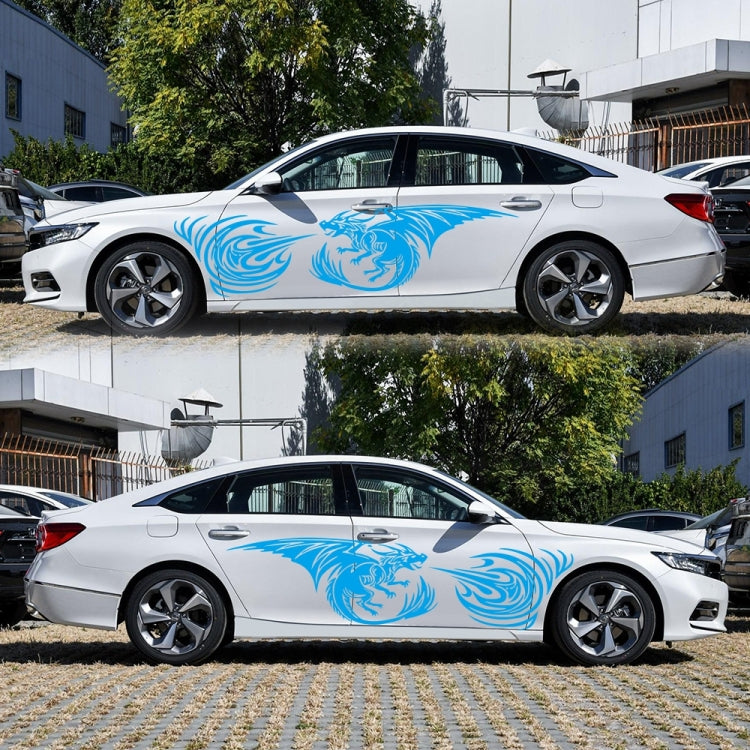2 PCS/Set D-498 Pterosaur Spitfire Pattern Car Modified Decorative Sticker(Blue) - Decorative Sticker by PMC TechLife | Online Shopping South Africa | PMC TechLife | Buy Now Pay Later Mobicred