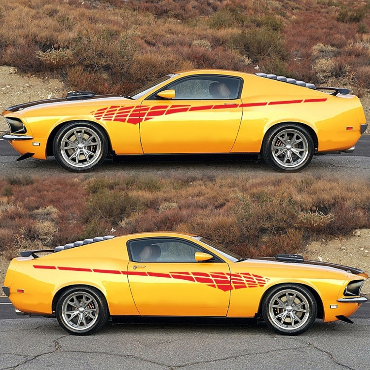 2 PCS/Set D-501 Plaid Pattern Car Modified Decorative Sticker(Red) - Decorative Sticker by PMC TechLife | Online Shopping South Africa | PMC TechLife | Buy Now Pay Later Mobicred