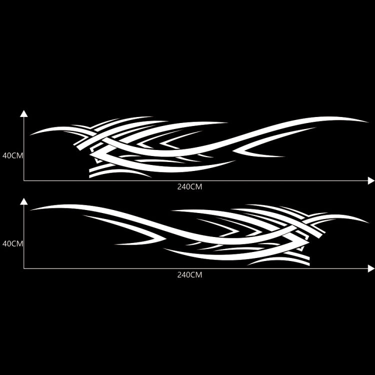 2 PCS/Set D-503 Totem Pattern Car Modified Decorative Sticker(White) - Decorative Sticker by PMC TechLife | Online Shopping South Africa | PMC TechLife | Buy Now Pay Later Mobicred