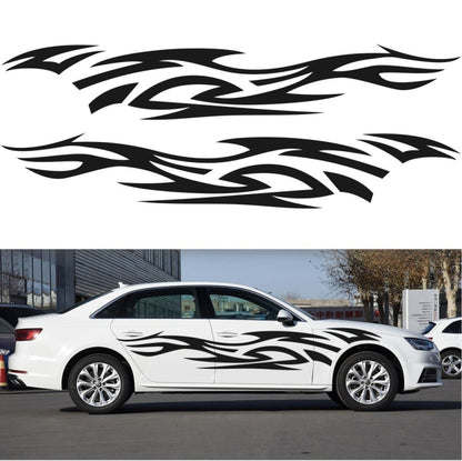 2 PCS/Set D-521 Fire Totem Pattern Car Modified Decorative Sticker(White) - Decorative Sticker by PMC Jewellery | Online Shopping South Africa | PMC Jewellery | Buy Now Pay Later Mobicred