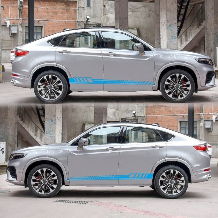 2 PCS/Set D-707 Striped Totem Pattern Car Modified Decorative Sticker(Blue) - Decorative Sticker by PMC TechLife | Online Shopping South Africa | PMC TechLife | Buy Now Pay Later Mobicred