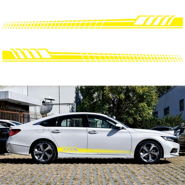 2 PCS/Set D-707 Striped Totem Pattern Car Modified Decorative Sticker(Yellow) - Decorative Sticker by PMC TechLife | Online Shopping South Africa | PMC TechLife | Buy Now Pay Later Mobicred