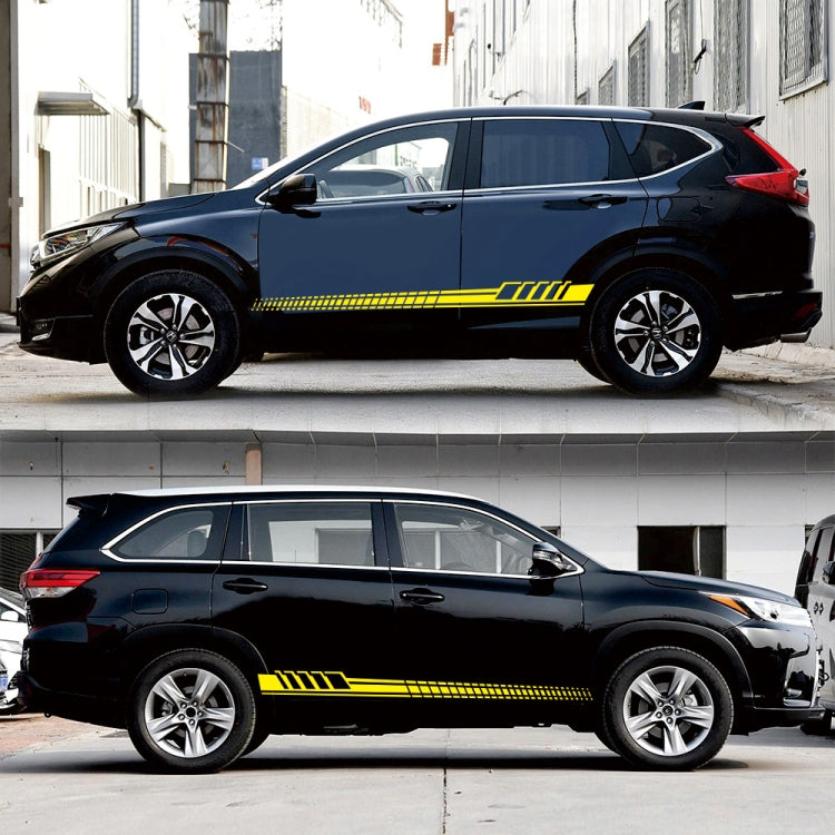 2 PCS/Set D-707 Striped Totem Pattern Car Modified Decorative Sticker(Yellow) - Decorative Sticker by PMC TechLife | Online Shopping South Africa | PMC TechLife | Buy Now Pay Later Mobicred