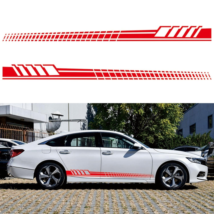 2 PCS/Set D-707 Striped Totem Pattern Car Modified Decorative Sticker(Red) - Decorative Sticker by PMC TechLife | Online Shopping South Africa | PMC TechLife | Buy Now Pay Later Mobicred
