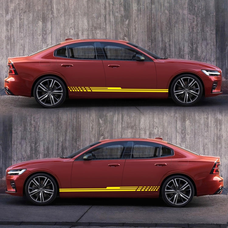 D-730 Stripe Pattern Car Modified Decorative Sticker(Yellow) - Decorative Sticker by PMC Jewellery | Online Shopping South Africa | PMC Jewellery | Buy Now Pay Later Mobicred