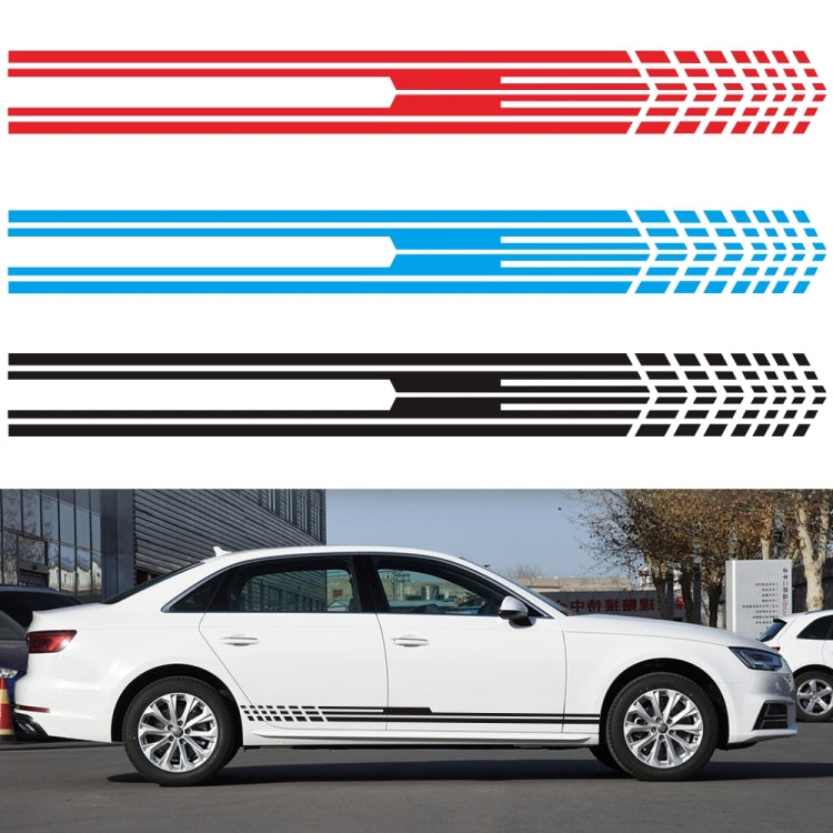 D-730 Stripe Pattern Car Modified Decorative Sticker(Red) - free shipping - PMC Jewellery - Order now!