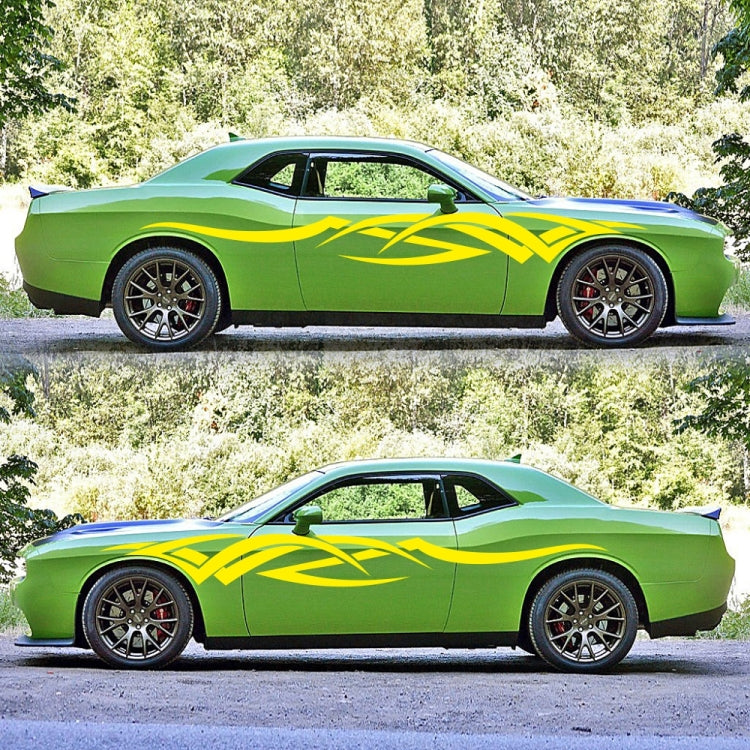 2 PCS/Set D-731 Totem Pattern Car Modified Decorative Sticker(Yellow) - Decorative Sticker by PMC TechLife | Online Shopping South Africa | PMC TechLife | Buy Now Pay Later Mobicred