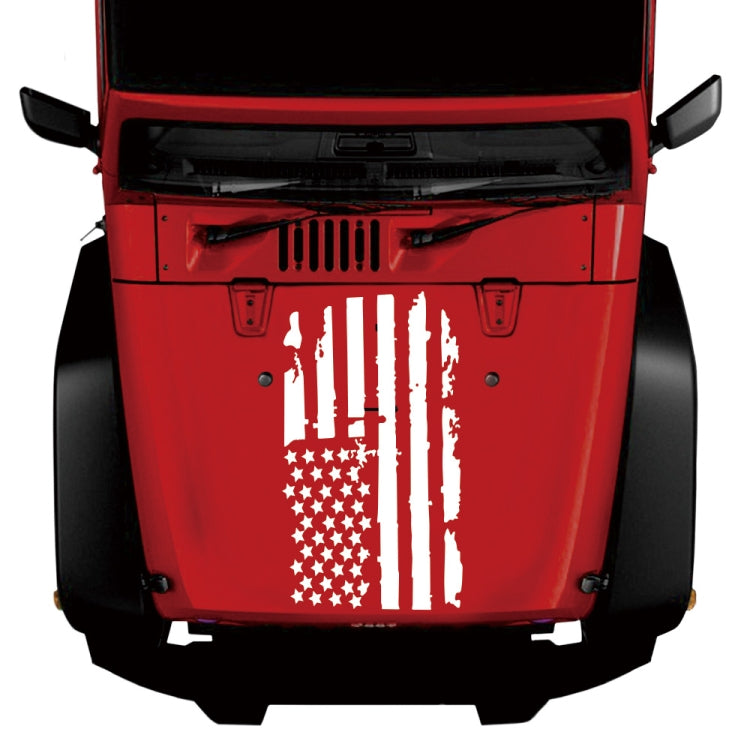 D-778 American Flag Pattern Car Modified Decorative Sticker(White) - Decorative Sticker by PMC Jewellery | Online Shopping South Africa | PMC Jewellery | Buy Now Pay Later Mobicred