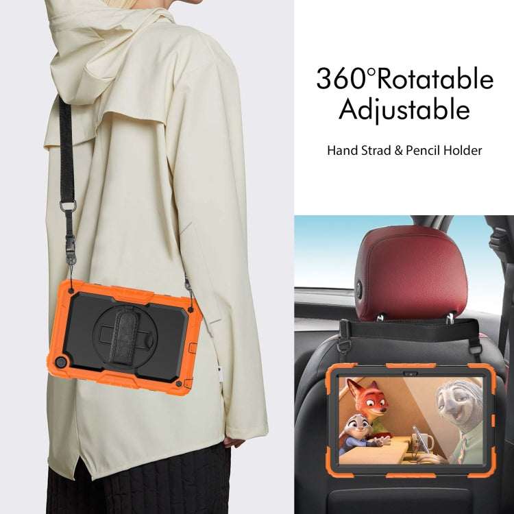 For Lenovo Tab M10 Plus 10.6 3rd Gen 2022 Silicone + PC Tablet Case(Orange) - Lenovo by PMC TechLife | Online Shopping South Africa | PMC TechLife | Buy Now Pay Later Mobicred