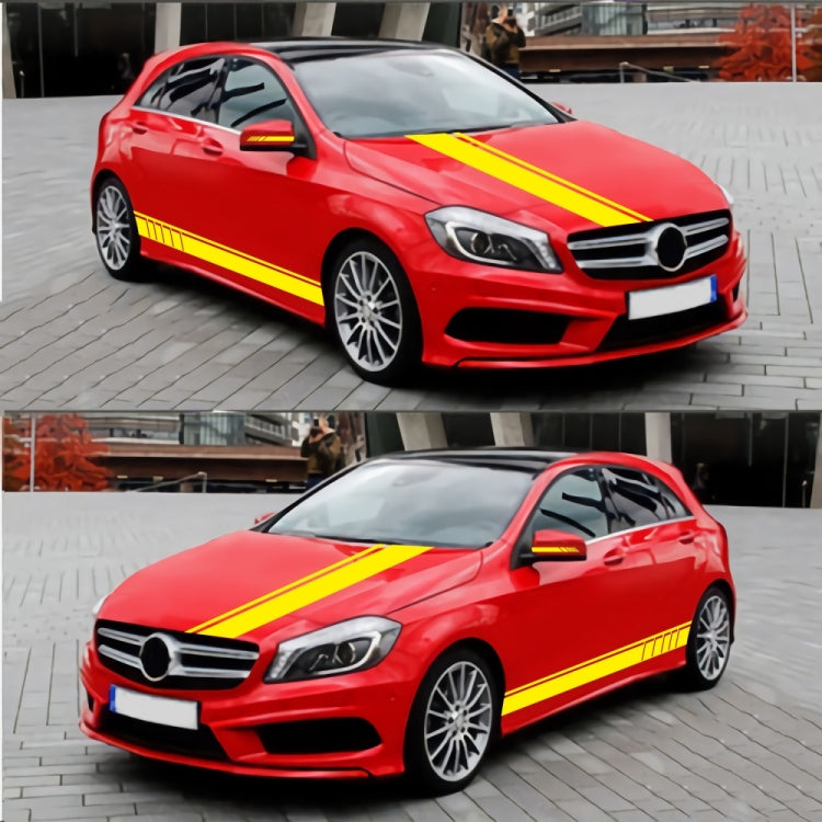 D-930 Lines Pattern Car Modified Decorative Sticker(Yellow) - Decorative Sticker by PMC TechLife | Online Shopping South Africa | PMC TechLife | Buy Now Pay Later Mobicred