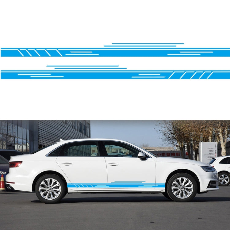 2 PCS/Set D-932 Stripe Pattern Car Modified Decorative Sticker(Blue) - Decorative Sticker by PMC TechLife | Online Shopping South Africa | PMC TechLife | Buy Now Pay Later Mobicred