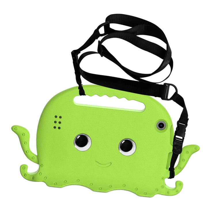 For Amazon Kindle Fire HD 7 2019 / 2017 / 2015 Octopus EVA Shockproof Tablet Case with Screen Film & Shoulder Strap(Grass Green) - Amazon by PMC TechLife | Online Shopping South Africa | PMC TechLife | Buy Now Pay Later Mobicred