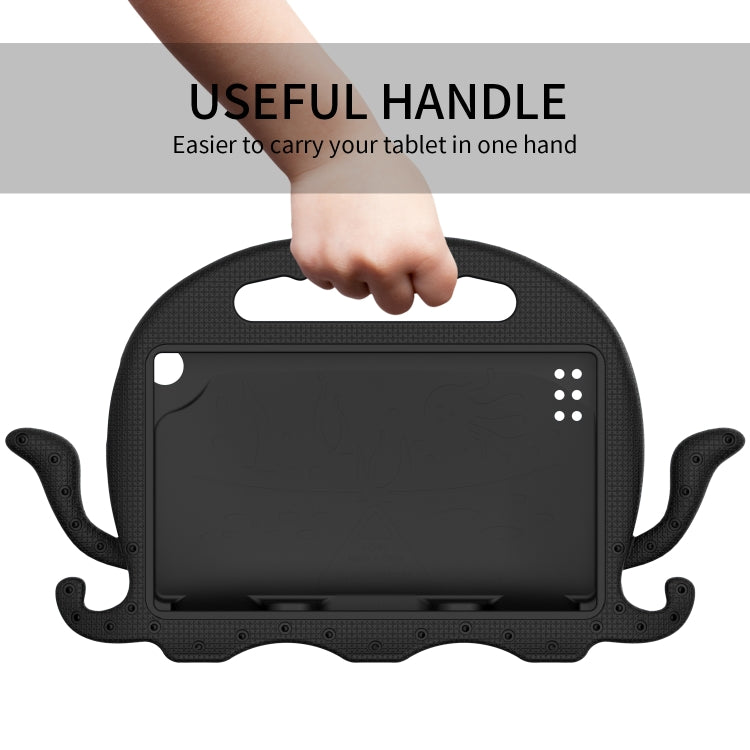 For Amazon Kindle Fire HD 7 2019 / 2017 / 2015 Octopus EVA Shockproof Tablet Case with Screen Film & Shoulder Strap(Black) - Amazon by PMC TechLife | Online Shopping South Africa | PMC TechLife | Buy Now Pay Later Mobicred