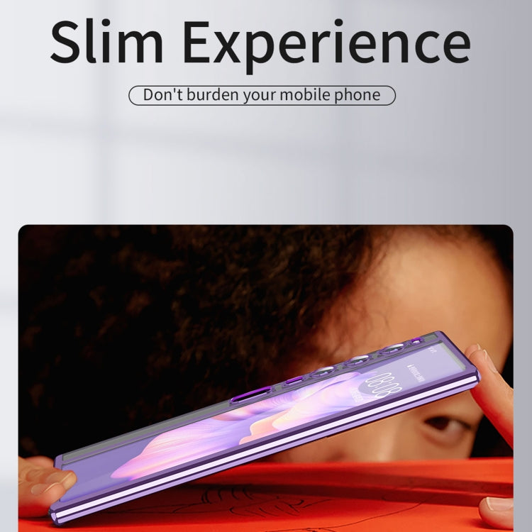 For Huawei Mate Xs 2 TPU Electroplating Full Coverage Protective Phone Case(Blue) - Huawei Cases by PMC TechLife | Online Shopping South Africa | PMC TechLife | Buy Now Pay Later Mobicred