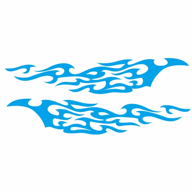 2 PCS/Set D-969 Flame Pattern Car Modified Decorative Sticker(Blue) - Decorative Sticker by PMC TechLife | Online Shopping South Africa | PMC TechLife | Buy Now Pay Later Mobicred