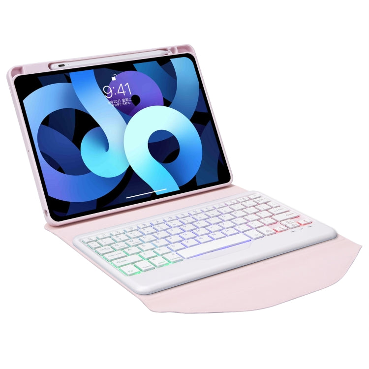 Z11BS Pen Slot Backlight Bluetooth Keyboard Leather Tablet Case For iPad Pro 11 2021/2020/2018(Pink) - For iPad Pro by PMC TechLife | Online Shopping South Africa | PMC TechLife