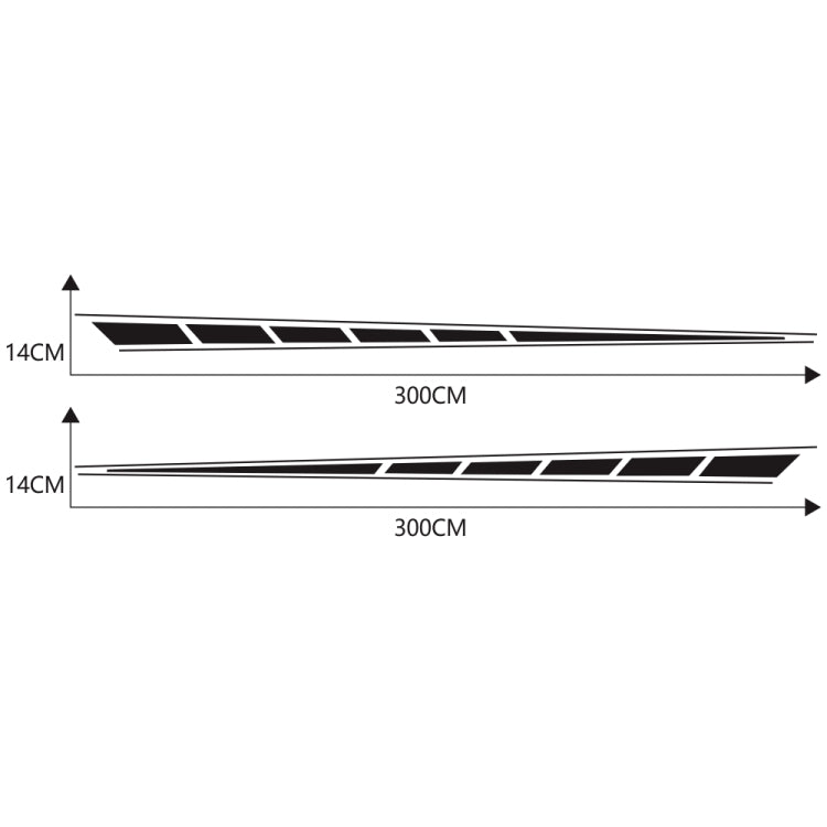 2 PCS/Set D-970 Checkered Flag Pattern Car Modified Decorative Sticker(Black) - Decorative Sticker by PMC TechLife | Online Shopping South Africa | PMC TechLife | Buy Now Pay Later Mobicred