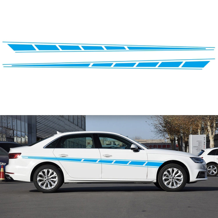 2 PCS/Set D-970 Checkered Flag Pattern Car Modified Decorative Sticker(Blue) - Decorative Sticker by PMC TechLife | Online Shopping South Africa | PMC TechLife | Buy Now Pay Later Mobicred