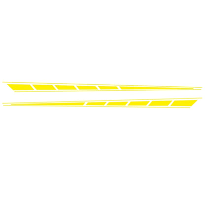 2 PCS/Set D-970 Checkered Flag Pattern Car Modified Decorative Sticker(Yellow) - Decorative Sticker by PMC Jewellery | Online Shopping South Africa | PMC Jewellery | Buy Now Pay Later Mobicred