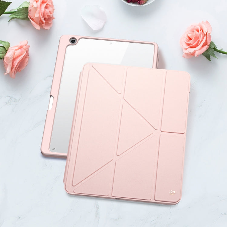 For iPad 10.2 2019/2020/2021 DUX DUCIS Magi Series Shockproof Tablet Case(Pink) - iPad 10.2 Cases by DUX DUCIS | Online Shopping South Africa | PMC Jewellery | Buy Now Pay Later Mobicred