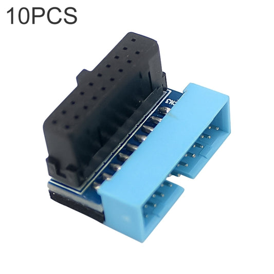 10 PCS 3.0 19P 20P Motherboard Male To Female Extension Adapter, Model: PH19A(Black Blue) - Others by PMC Jewellery | Online Shopping South Africa | PMC Jewellery | Buy Now Pay Later Mobicred