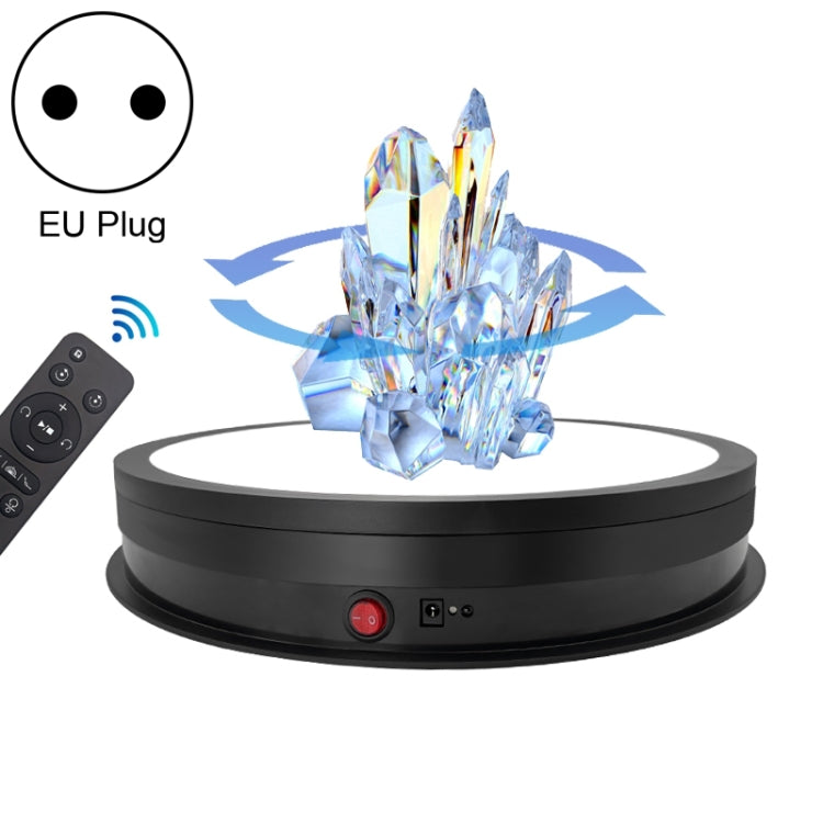 42cm LED Light Electric Rotating Display Stand Turntable, Power Plug:EU Plug(Black) -  by PMC TechLife | Online Shopping South Africa | PMC TechLife | Buy Now Pay Later Mobicred
