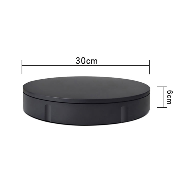 30cm Charging Rotating Display Stand Video Shooting Turntable, Load: 100kg, Power Plug:AU Plug(Black) -  by PMC TechLife | Online Shopping South Africa | PMC TechLife | Buy Now Pay Later Mobicred